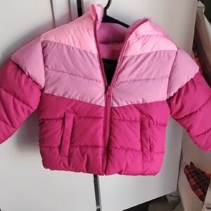 Swiss Tech Pink Puffer Jacket Quilted Insulated